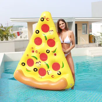 Hot Giant Pizza Swimming Pool Floating Inflatable Mattress Swimming Ring Circle Island Cool Water Party Pool Toy Pool Float 3