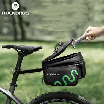 ROCKBROS Fahrrad Sattel Tasche Wasserdichte MTB Bike Hinten Tasche Radfahren Hinten Sitz Schwanz Große Tasche Bike Gepäckträger Tasche Roller paket