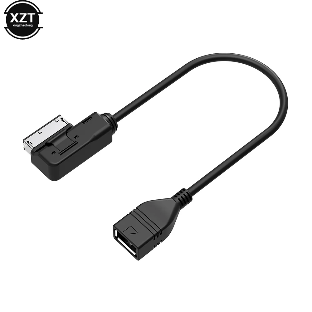 MDI AMI AUX to USB Female Audio AUX Adapter Cable Wire For Benz