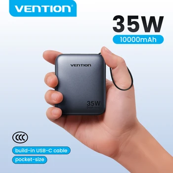 Vention CCC 10000mAh 35W Power Bank Fast Charge Portable Mini 3C PowerBank for iPhone 17 Xiaomi External Spare Battery Charger 1