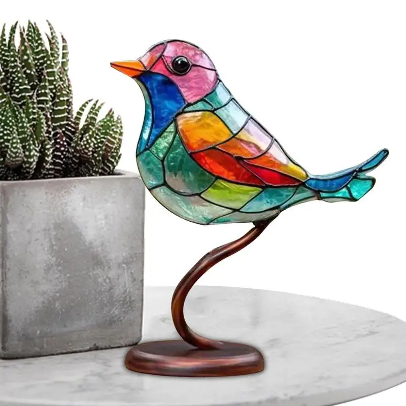

Metal Bird Desk Ornament Colorful Bird Ornaments Desktop Bird Decoration For Offices Cabinets Bedroom And Living Room home decor