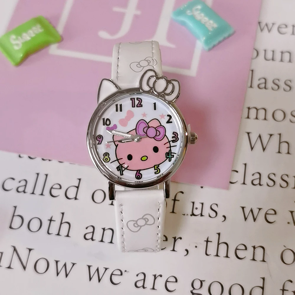 

Hello Kitty Children Watch Sanrio Kawaii Quartz Casual Fashion WristWatch Women Student Girl Kid Birthday Christmas Gifts