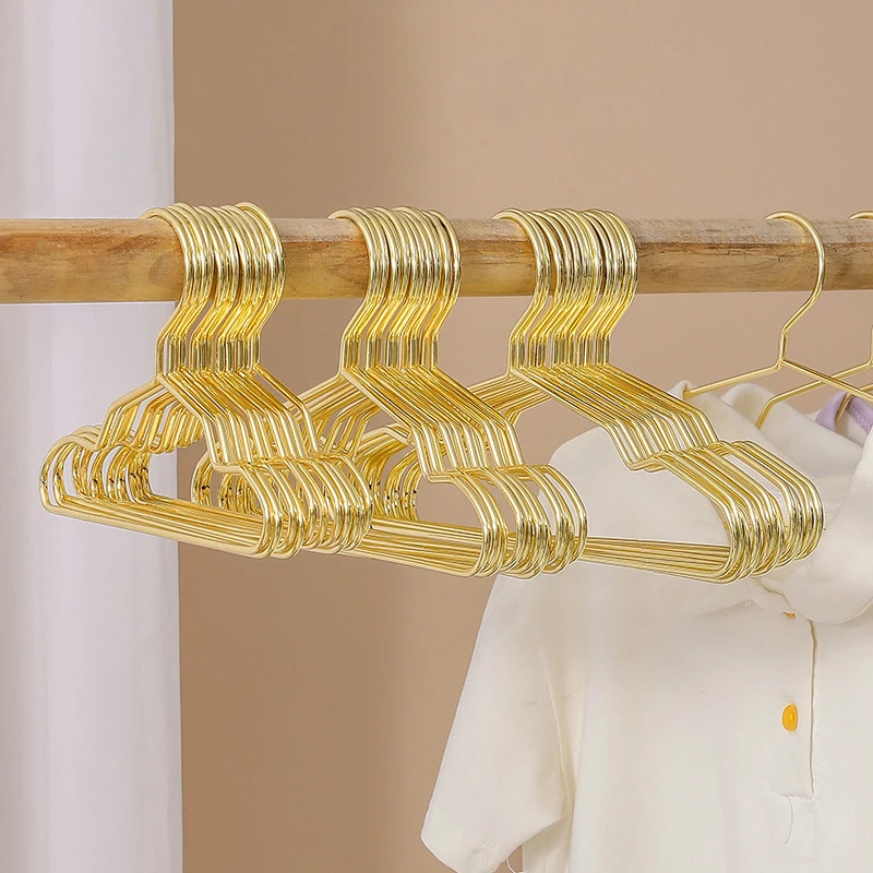  Amber Home Premium Matte Gold Aluminum Coat Hangers 20