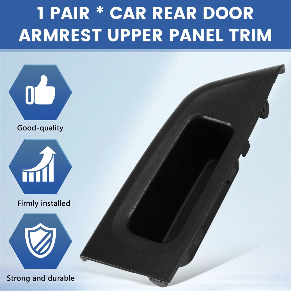 1Pair Rear Door Armrest Upper Panel Trim for Toyota Yaris 2012-2014 74271-52240-C0 74272-52240-C0 Window Switch Bezel