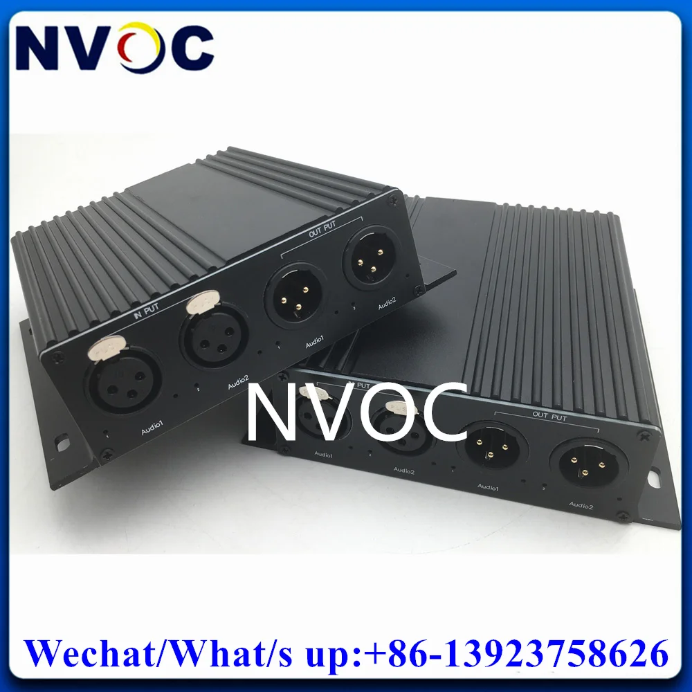 2Ch Bidi Xlr 2Way Balanced Audio Over Fiber Extender Ricetrasmettitore Ottico Con Connettore Sm Sx Sc/Fc 20Km Per Music Stage
