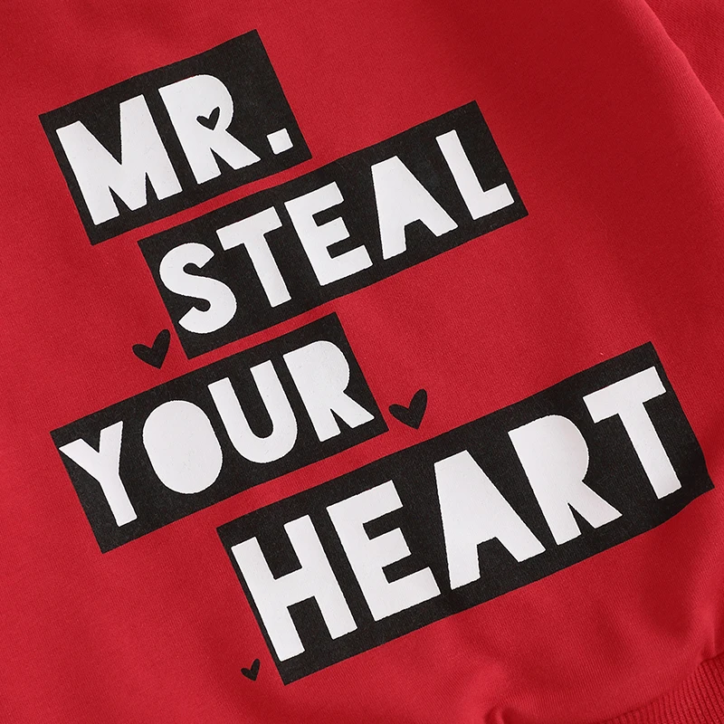Baby Boys Valentine’s Sweatshirt Set 6