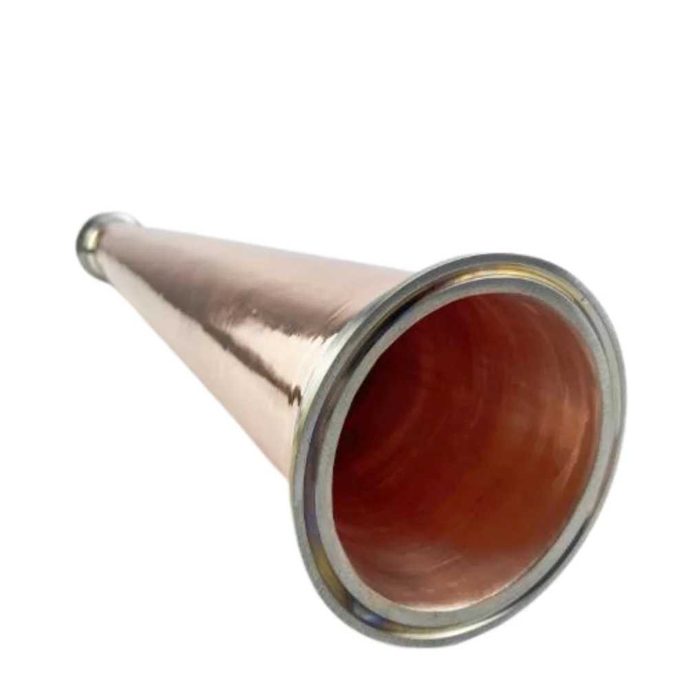 Copper Cone,Reducer 3" (OD91mmmm) X 2"(OD64mm) L=500mm.Whiskey . Copper Cone for onion head Tri-clamp Reducer,Distillation.