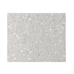 DIY Acoustic Guitar Pickguard - Self-Adhesive Celluloid Sheet, 20cm x 17cm, Multiple Color Options (White Pearl)