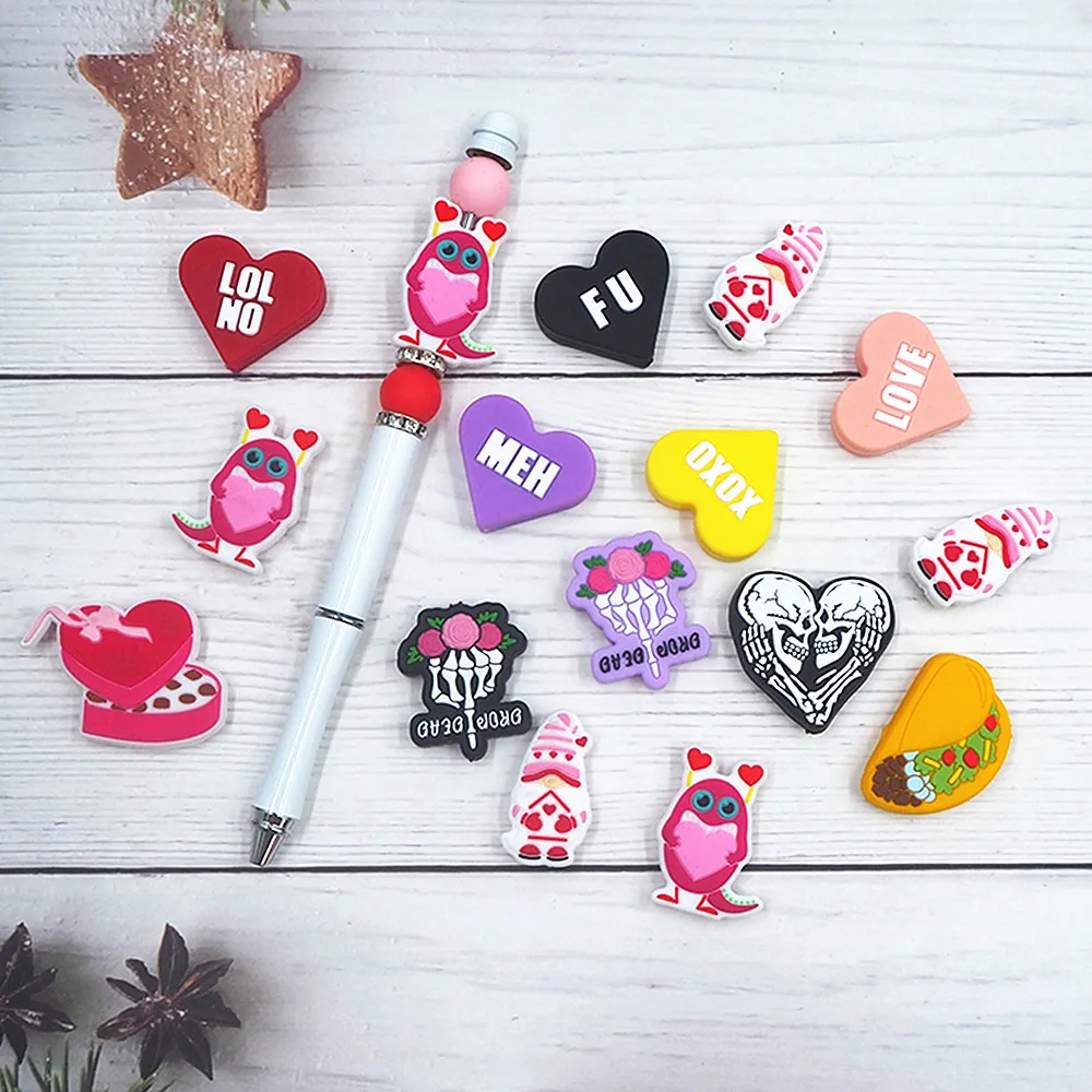 

10 шт., силиконовые бусины Chenkai в виде животного