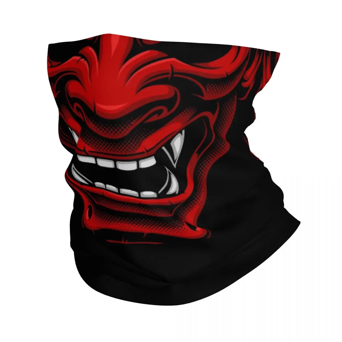 Vaporwave Harajuku Oni Neck Gaiter Men Women UV Face Shield Winter Japanese  Samurai Demon Hannya Bandana Scarf for Ski - AliExpress