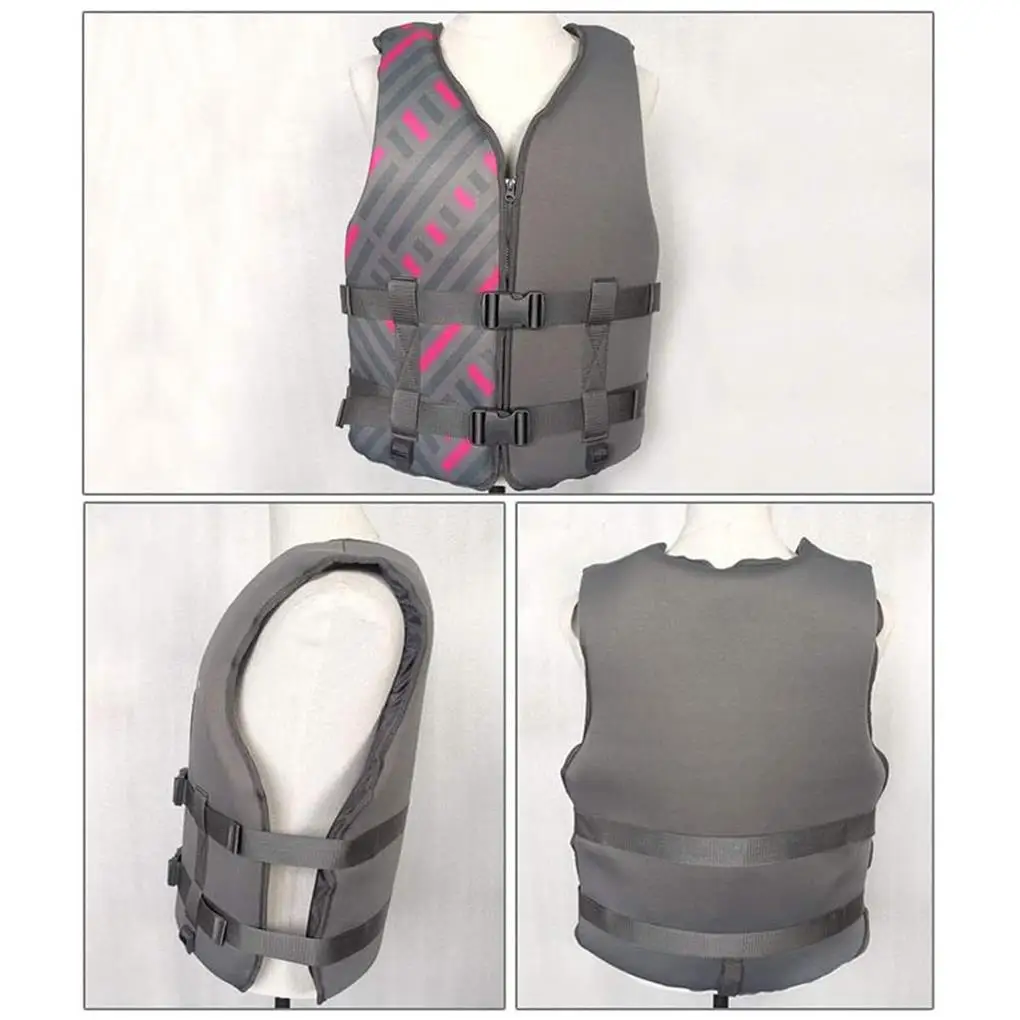 Lifejacket Neoprene Man Women Outdoor Fishing Vest Adult Children Safety Clothes Boating Swimming Water Sports Type2