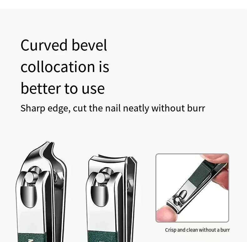 Description Picture 6 of item6Pcs/Set Nail Clipper Pedicure Set Manicure Set Personal Nail Care Tools Kits Stainless Steel Nail Clipper Sets Gift