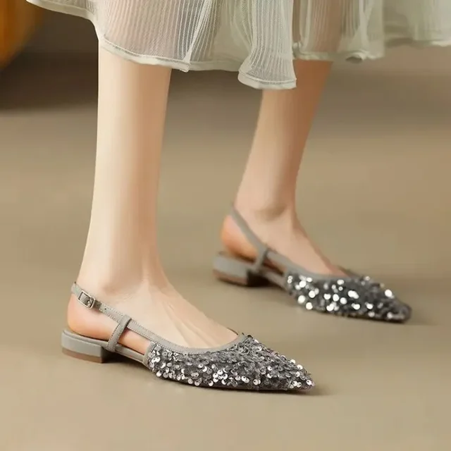 Fashion Sequin Pointed Toe Slides: The Perfect Summer Slippers