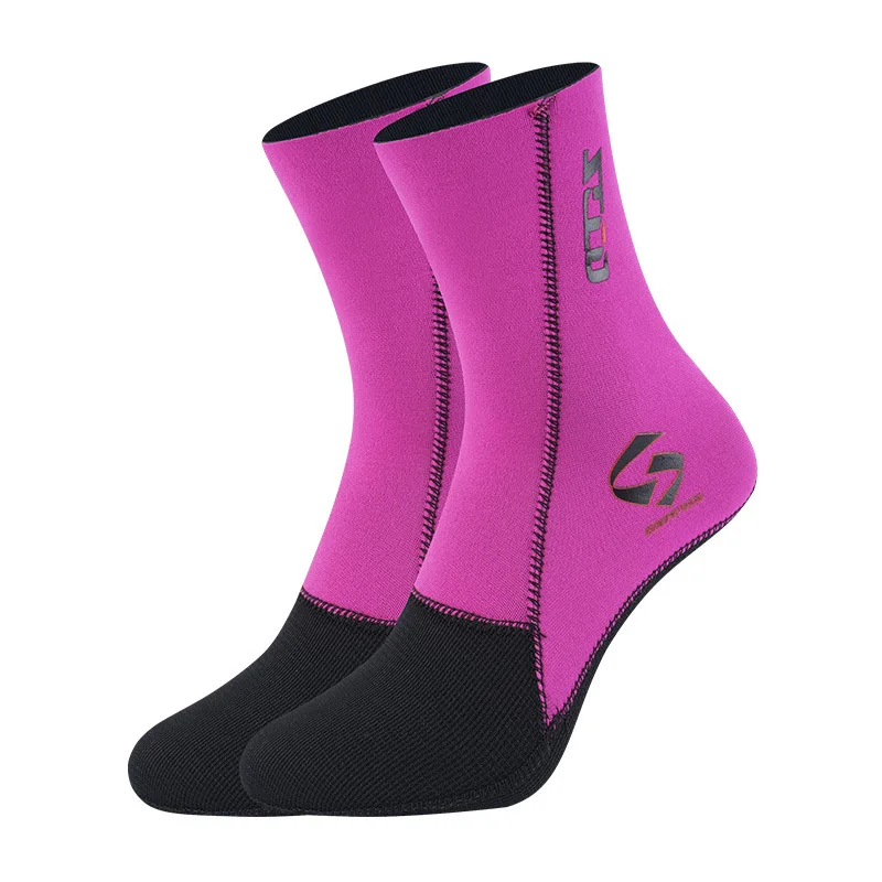 3MM Neoprene Diving Socks Super Elastic CR Snorkeling Fins Ankle Sock Cover Anti-slip Wear-resistant Warm and Cold Protection dragon hotend v2 0 heater block covers extruder heat block case dragon silicone cover socks 3d printer parts vs v5 v6 mk8 sock