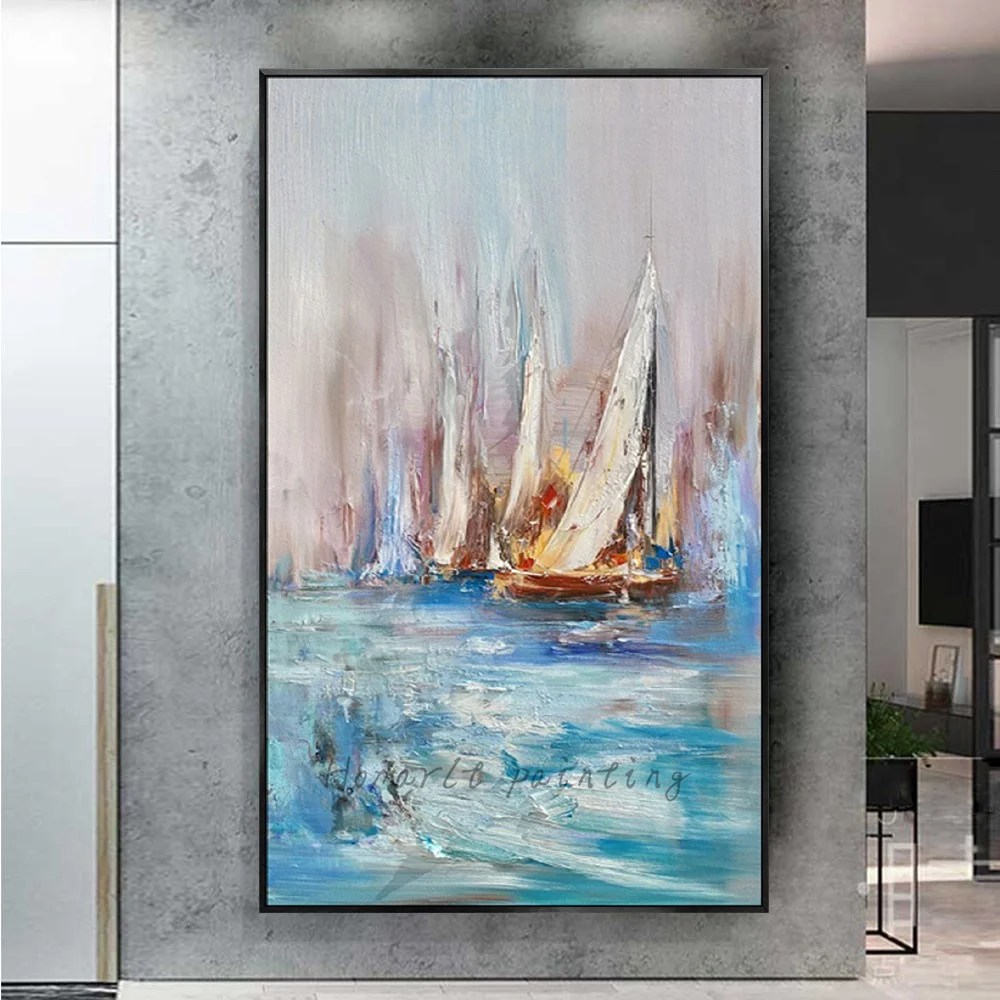 

100% Handmade Abstract Gold Oil Painting On Canvas Wall Art Picture For Living Room Bedroom Unique Gift Modern Panel Paint Trim