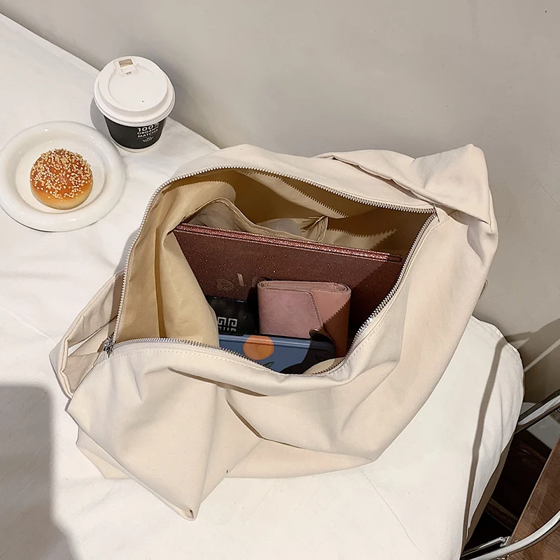 VeryMe For Women Canvas Large Capacity Bucket Bags Popular Simple Female Shopping Pack Casual Ladies Travel Handbags Bolsos Cubo