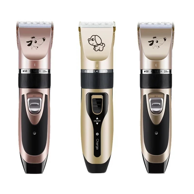 Cat Dog Hair Clipper Grooming Kit Rechargeable Pet Hair Trimmer Shaver Set Animals Cutting Machine Low-Noise