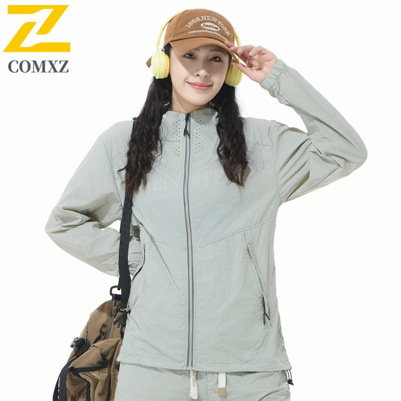 Skin Jacket UV Protection Hoodie UPF50+ Lightweight Waterproof  for Hiking Camping Fishing Premium Couple's Sunscreen clothing