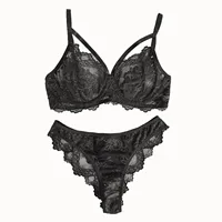Lingerie et sous-vêtements pour femmes, soutien-gorge à armatures et culotte brésilienne à bretelles en dentelle fantaisie, style victoria 5