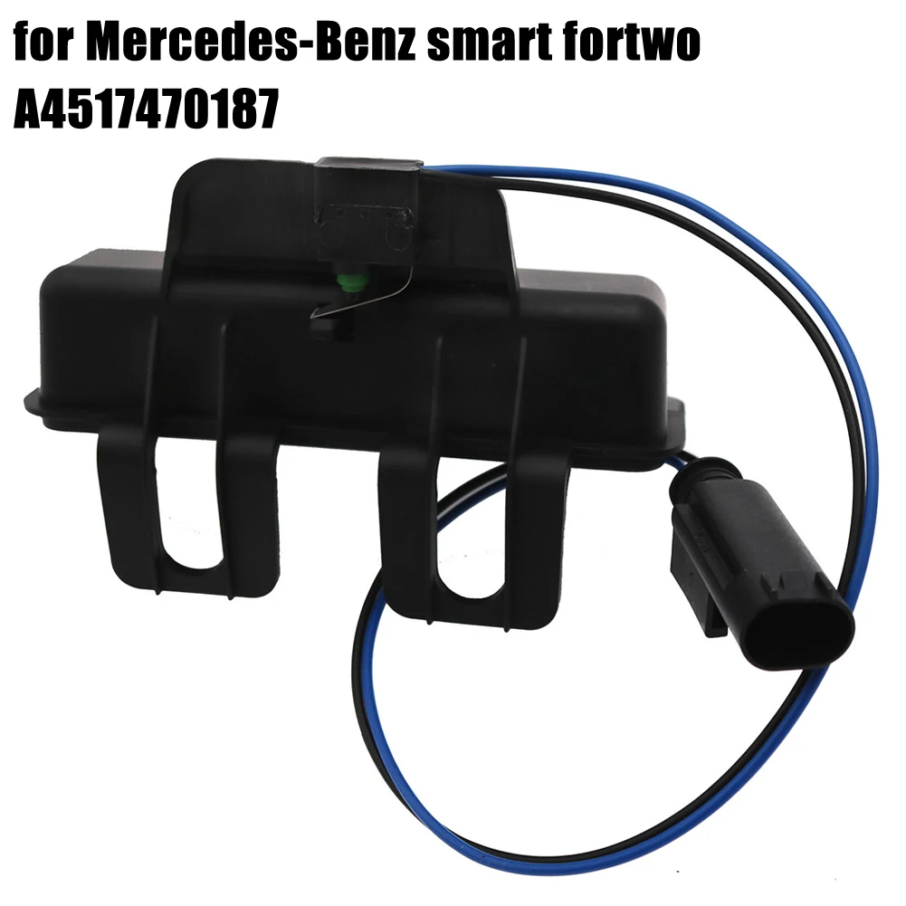 

For Smart Fortwo 451 Tailgate Release Handle Rear Decorative Strips Tailgate Switch 1 Pcs A4517470187 ABS Black