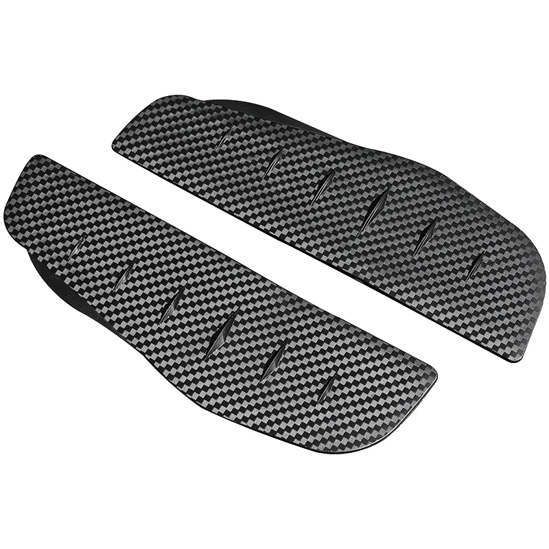 2pcs Car Rearview Mirror Rain Shield Rain Eyebrow Cover Universal Carbon Fiber Rear View Side Mirror Eyebrow Shield