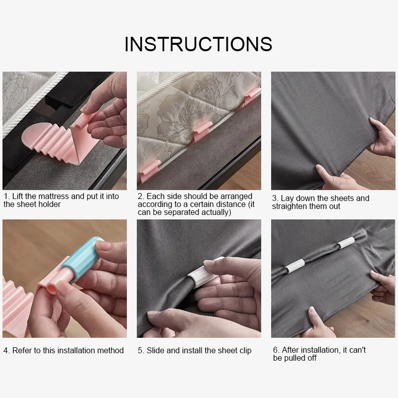 BedSheet Clips Plastic Slip-Resistant Clamp Quilt Household Needleless Bed Cover Grippers Fasteners Mattress Holder For Home