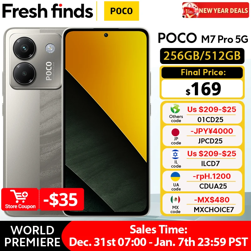 POCO M7 Pro 5G 本体 イエロー すべての仕様と機能 POCO M7 Pro 5G | Xiaomi 日本