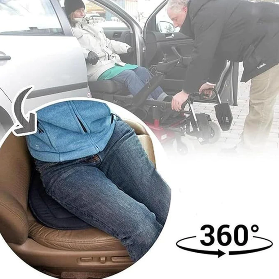 360도 회전 자동차 시트 쿠션 노인 임산부를위한 범용 사계절 다기능 모바일 시트 패드 자동차 인터