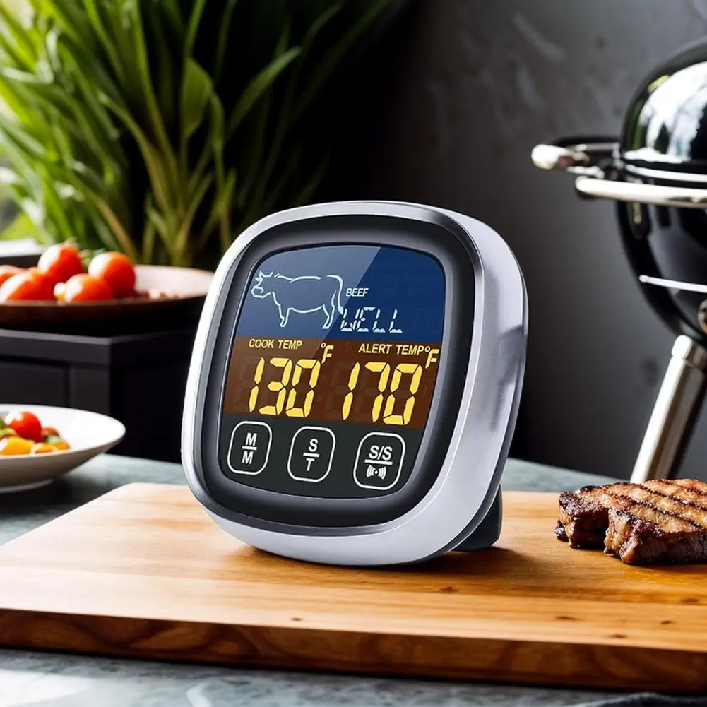 Description Picture 3 of itemTouchscreen Instant Read Food Thermometer,Stainless Waterproof Meat Temperature,Digital Meat Cooking BBQ Temperature Meter
