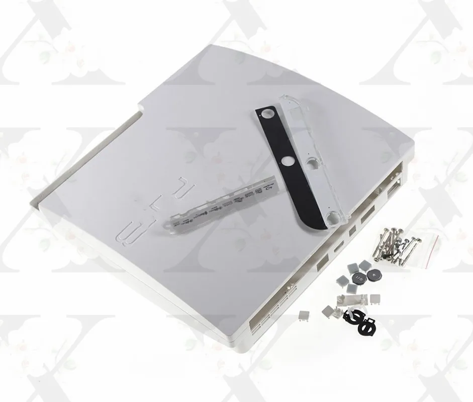 Shell de Habitação Completa para Console Ps3 Slim Preto e Branco Protetor de Alta Qualidade Top e Bottom Case 120g 320g Cech2512b Compatível Modelo - Image 2