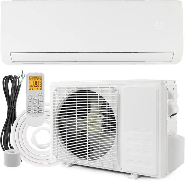 9,000 BTU Ductless Mini Split AC/Heating System, 115V / 19 SEER Split-System Wall Air Conditioner Pre-Charged Inverter Heat Pump 1