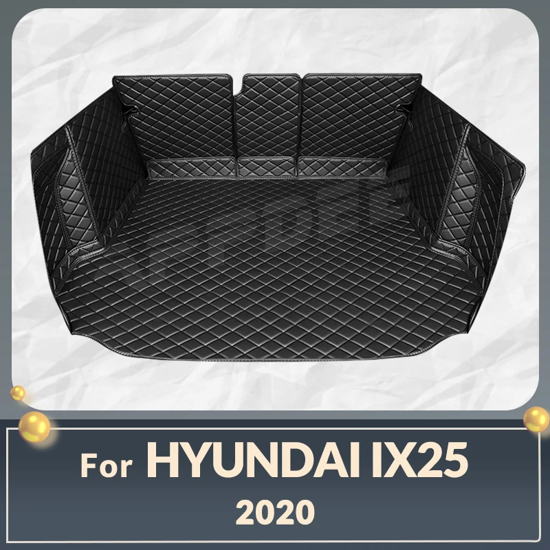 

Auto Full Coverage Trunk Mat For Hyundai ix25 2020 Leather Car Boot Cover Pad Cargo Liner Interior Protector Accessories