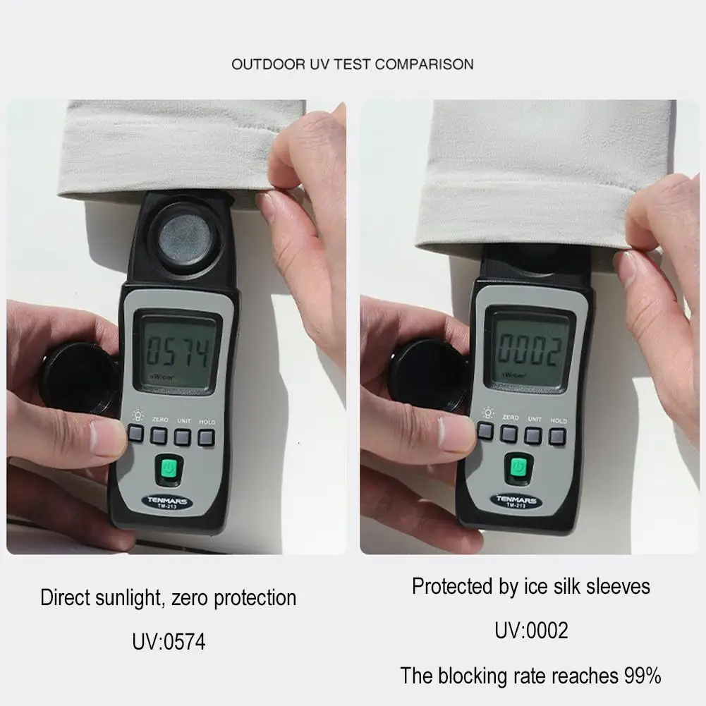 Summer Sun Protection Sleeves for Men Women Non-Slip Breathable Cooling Outdoor Basketball Cycling Sport Sleeves 1 pair