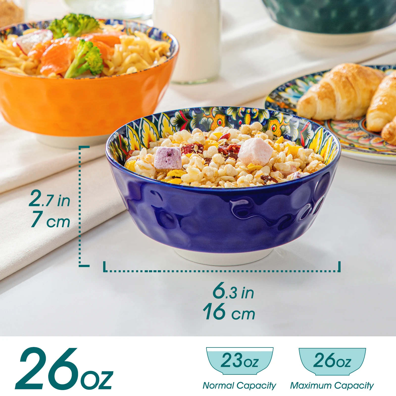 6 PCS CEREAL BOWL