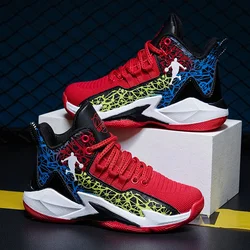 2023 Brand Kids Basketball Shoes for Boys Sneakers Mesh Breathable Children Sports Shoes Non-slip Child Boy Basket Trainer Shoes