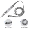 IBelieve Silver/Black Nail Drill Brushless Nail Sander Desktop Rechargeable Cordless Manicure Pedicure Set For Nail Equipment 3
