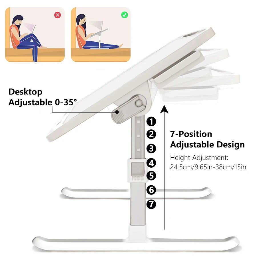 Adjustable Foldable Laptop Desk 6