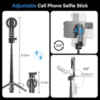 Pocket Bluetooth Magnetic Selfie Stick Telescopic Multifunctional Tripod Stand for IPhone Magsafe Travel Monopod Selfiestick - Image 3