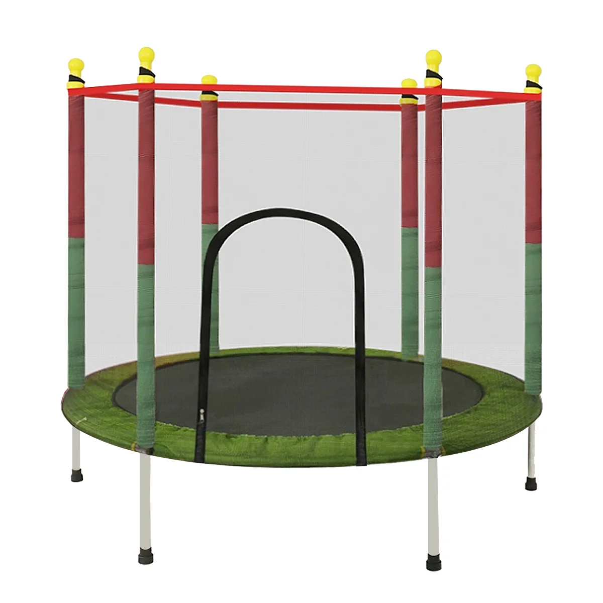 

140cm Indoor Trampoline with Protection Net Adult Children Jumping Bed Outdoor Trampolines Exercise Bed Fitness Equipment