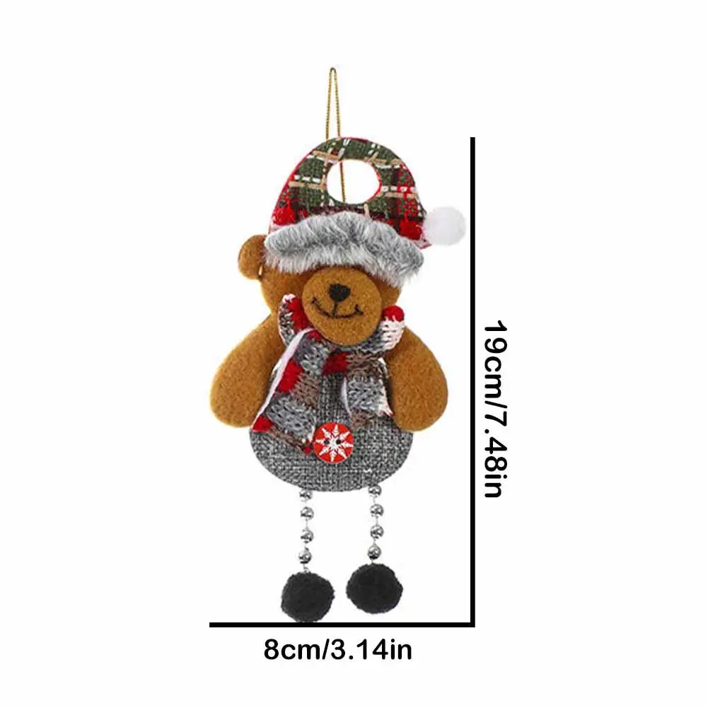 

New Christmas Ornaments Christmas Tree Hanging DIY Claus Pendant Xmas Party Hang Tree Snowman Doll Decoration Gift Santa V3K1