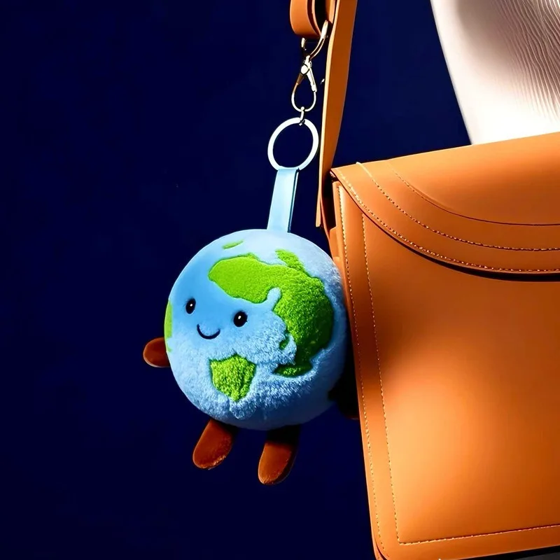 Small Earth Plush Toy Decorative Pendant Doll of Internet Celebrities Creative and Interesting Bag Mobile Phone Pendant