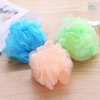 1Pc 컬러 소프트 목욕 공 밧줄 샤워 목욕 스폰지 Scrubbers 버블 메이커 용품 도구 스킨 클리너 욕실 액세서리