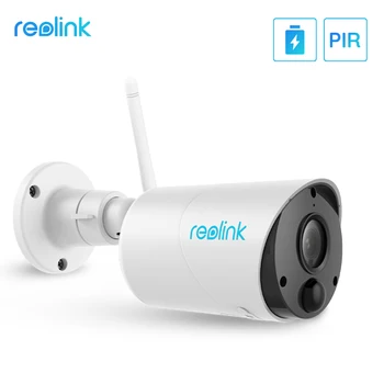 Reolink Argus Eco WiFi ip camera Wire-Free1080p with Rechargeable Battery Solar Outdoor Security Camera Home Surveillance Camera 1
