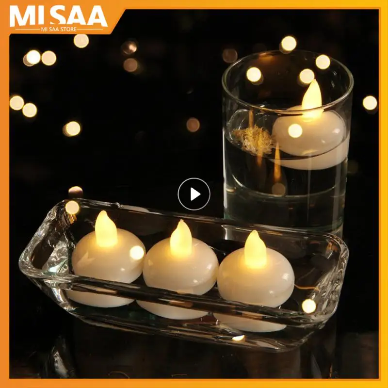 

Flickering Flameless LED Candle Battery Tea Light Flashing Electric Candles Birthday Wedding Party Romantic Home Decoration