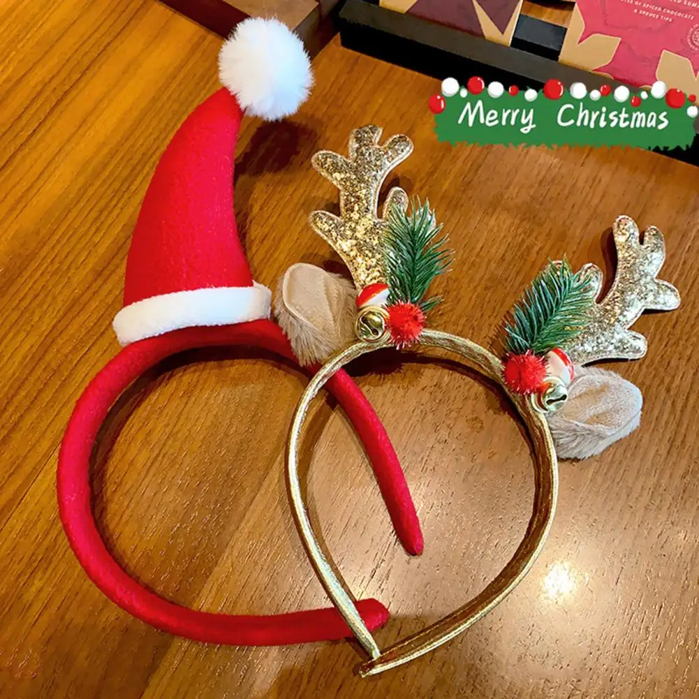 Antler Headband Christmas Reindeer Headband Costume Festive Christmas Set for Women Antler for Holiday