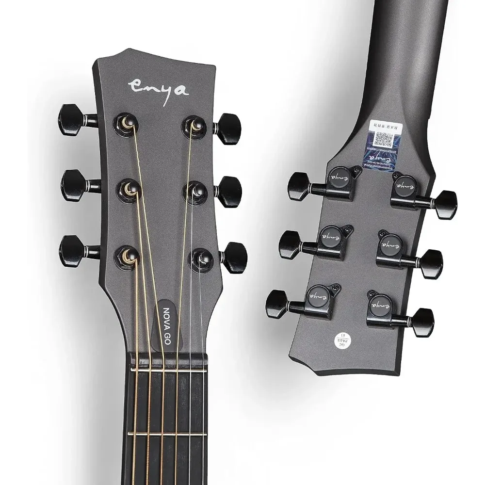 Original Enya Nova Go Acoustic Guitar Carbon Fiber One Body 35 Inches guitarras Travel with Beginner Kit Include Gig Bag