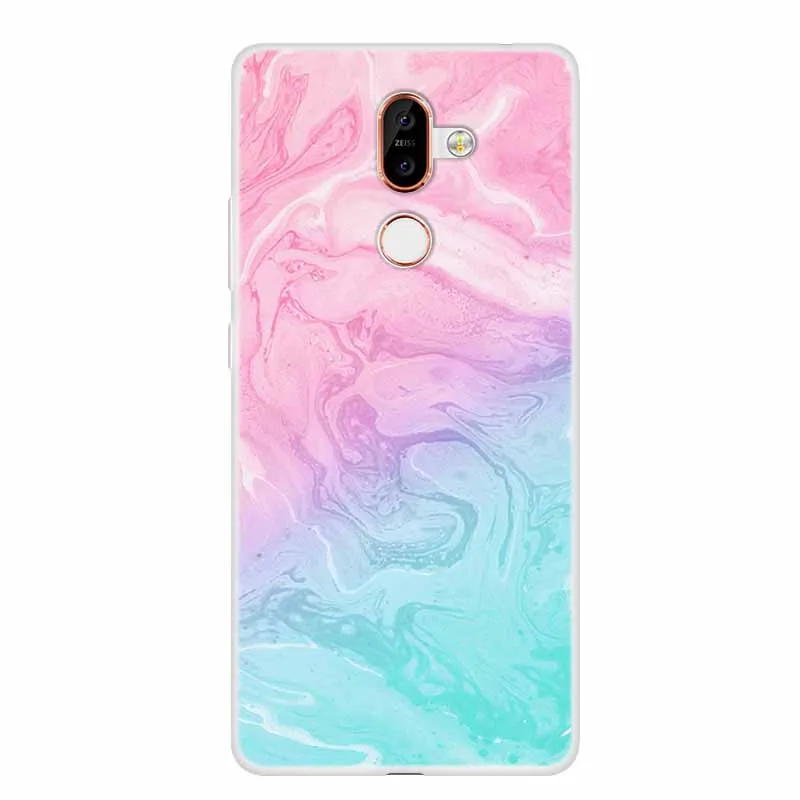For Nokia Plus Case Marble Soft Silicone Back Cover Phone Case