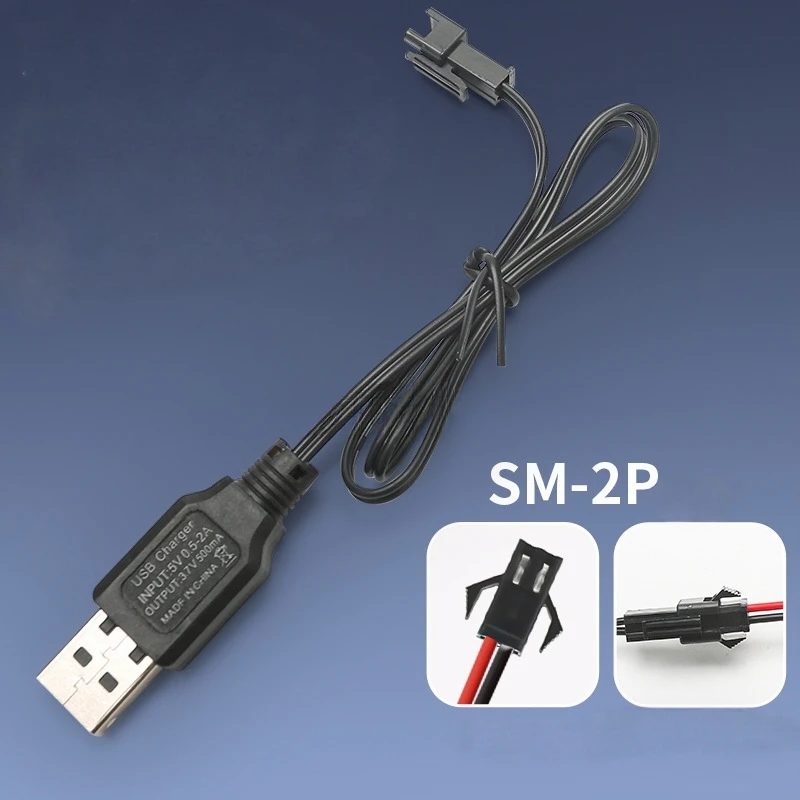 Câble Charge Batterie RC Li-ion 3.7V/7.4V SM 2P/3P/4P 43-45cm
