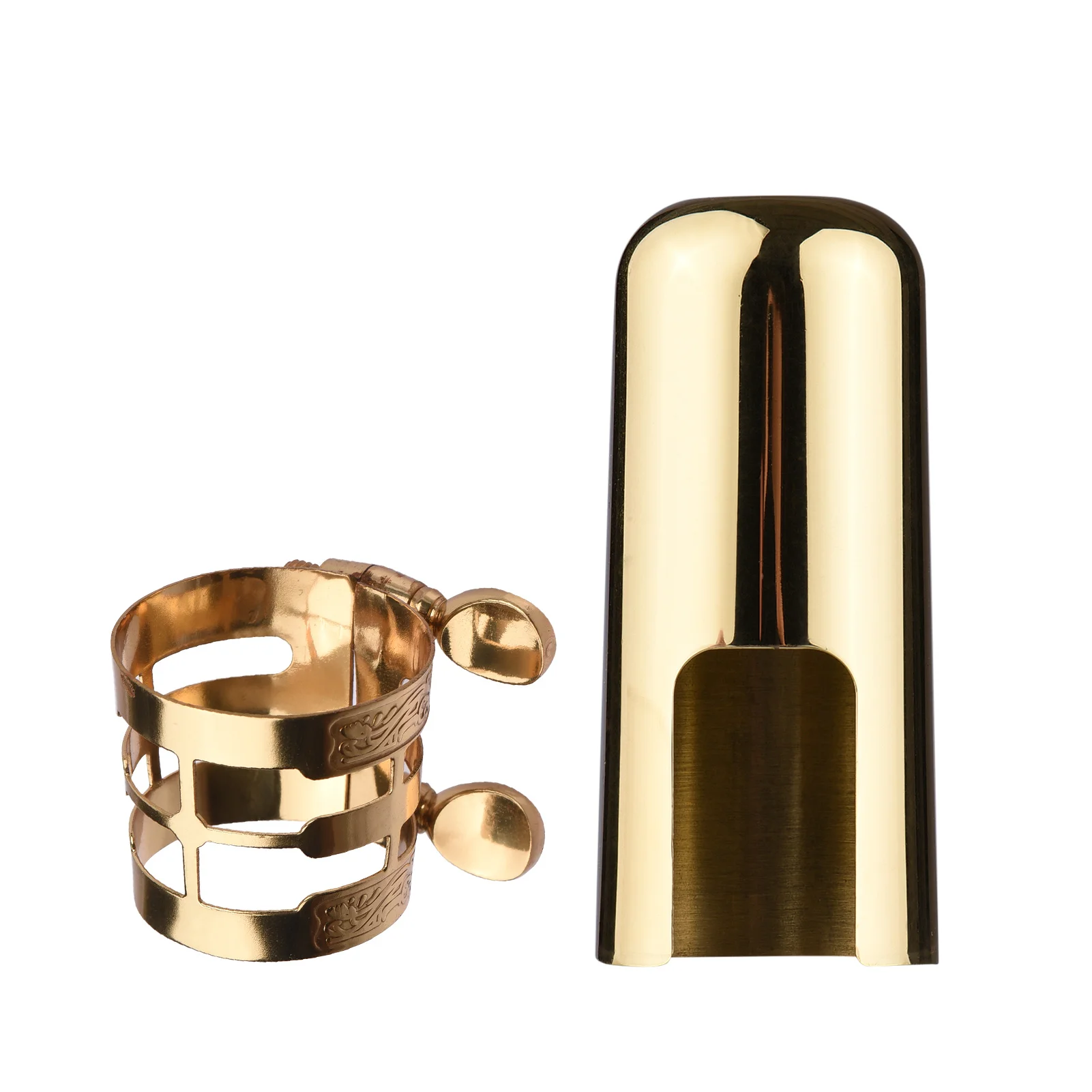 Double Screw Adjustment Saxophone Ligature Compact Durable Sax Ligature for Alto Saxophone woodwind instrument accessories