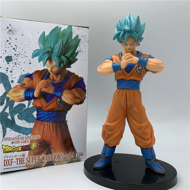 Dragon Ball Super Goku Action Figures Saiyan Blue Hair Models Toys -  AliExpress